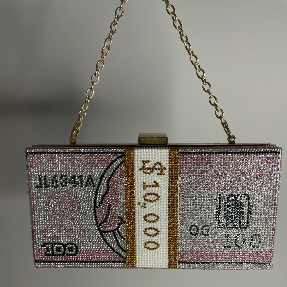 $10,000 Money Band Clutch